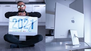 iMac 2021 Silver  Unboxing amp Review [upl. by Nilreb]