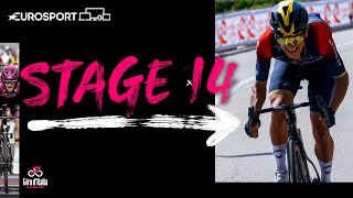 2022 Giro d’Italia  Stage 14 Highlights  Eurosport [upl. by Yasmine]