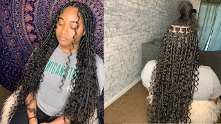 KNOTLESS BOX BRAIDS  BEGINNER FRIENDLY  VERY DETAILED  KNOTLESSBOXBRAIDS [upl. by Areemas]