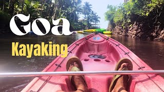 Kayaking in Goa  Full tour guide with rates  cola beach goaadventures kayaking [upl. by Atilrak974]