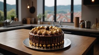 Homemade Ferrero Rocher Cake Recipe [upl. by Matlick562]