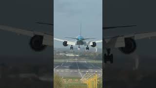 Brand new Maersk 777f into Birmingham Airport [upl. by Wrench266]