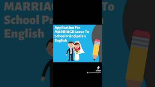 Application for marriage leave marriage leave application [upl. by Glenna]