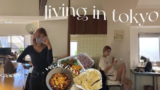 Living in Japan  fall cooking friends vegan food amp drinks  TOKYO VLOG [upl. by Estell861]