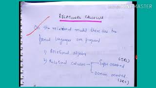 Relational Calculus  lecture83 DBMS [upl. by Yerffeg46]