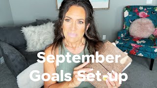 My September Goal Setup plannerperfect planner plannercommunity [upl. by Htederem]