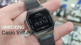 UNBOXING CASIO VINTAGE A168WEMB1BEF [upl. by Macri893]