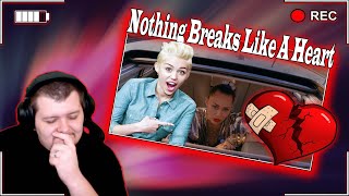 MileyCyrus  quotNothing Breaks Like A Heartquot Official MV Reaction [upl. by Aikemat374]