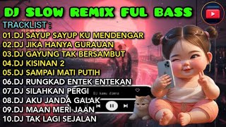 DJ SLOW REMIX FULL BASS 2024 🎧 DJ SAYUP SAYUP KU MENDENGAR  DJ JIKA HANYA GURAUAN  FULL ALBUM 🎵 [upl. by Lord]