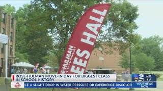 RoseHulman moves in biggest class ever [upl. by Ereynihc]