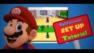 How to Play and Set Up Super Mario 64 Splitscreen Multiplayer Tutorial [upl. by Kelvin]