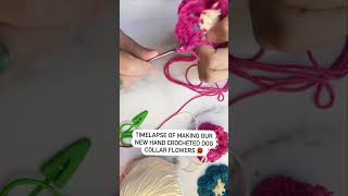 How We Make our Crocheted Dog Collar Flowers [upl. by Ardyaf692]