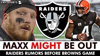 Maxx Crosby MIGHT Miss Browns Game Raiders Rumors  Top Storylines Entering NFL Week 4 [upl. by Adamsun]