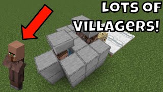 Simple Villager Breeder Minecraft Bedrock [upl. by Salene]