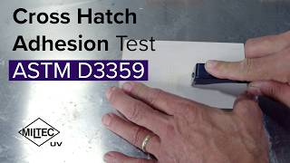 Cross Hatch Adhesion Test ASTM D3359 [upl. by Adnuhsal781]