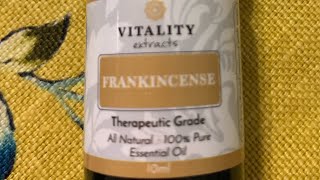 Vitality frankincense oil review [upl. by Gonick746]