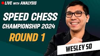 🔴LIVE  Wesley So CRUSHED Denis Lazavik with 2 Brilliant Moves  Speed Chess Championship 2024 [upl. by Karlie]