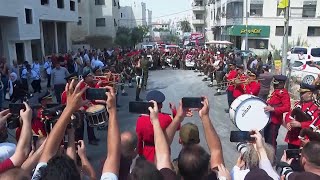 Funeral procession in West Bank for USTurkish activist witnesses say was shot by Israeli forces [upl. by Iborian]