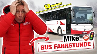 Erste Fahrstunde BUS mit Mike Fischer 🚌💨  Fischer Academy  Die Fahrschule [upl. by Pauiie]