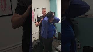 Chiropractic Adjustment  Standing Thoracic Lift [upl. by Molini570]