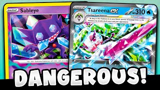 Tsareena ex amp Sableye are a DANEGEROUS Combo Can Take 6 Prizes in 1 Turn [upl. by Ahsaz162]