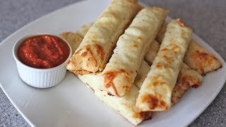 Homemade Breadsticks using leftover pizza dough Recipe [upl. by Maharva]