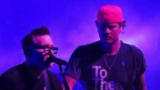 Blink 182ADAMs SONG w intro Mark Hoppus talking about his stage 4 cancer Austin Tx July 7 2023 [upl. by Drawe]