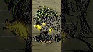 ASMR😈Meguru Bachira✨Drawing from BLUE LOCK🥶sketchbook shorts satisfying anime [upl. by Eisak]