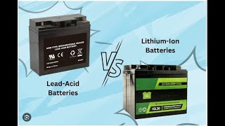 LithiumIon vs Lead Acid Battery How do they compare [upl. by Streetman]