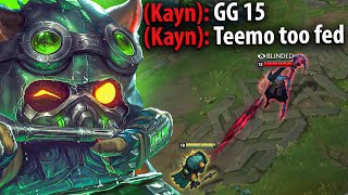 WHAT HAPPENS WHEN TEEMO GETS NASHORS AT 5 MINUTES MOST DMG MOST KP [upl. by Bixby415]