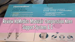 Review HoMedics Modulair Compression Knee Support System amp Controller Bundle  Knee Joint Support Wr [upl. by Rot347]