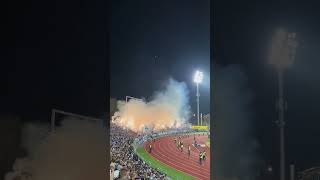 Schalke 04 Pyro Show at Ulm Away Game  2 Bundesliga [upl. by Kellia622]