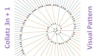 3x 1 Problem The BEST Visual Pattern of the Collatz Conjecture [upl. by Nevaed82]