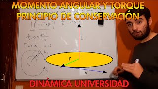 MOMENTO ANGULAR Y TORQUE PRINCIPIO DE CONSERVACIÓN FUERZA CENTRAL FÍSICA UNIVERSITARIA  MR PLANCK [upl. by Pardner]