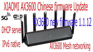 HOW TO UPDATE XIAOMI AIoT Router AX3600 NEW FIRMWARE [upl. by Marisa390]