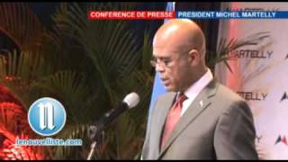 Conference de presse President Michel Martelly [upl. by Reivilo830]