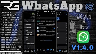 RGWhatsApp  IOS v140 New Update  RGWhatsApp v140  WhatsApp Mod Terbaru 2024  V140 [upl. by Rozalie725]