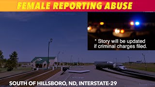 BREAKING NEWS Woman Reports Abuse At Interstate29 Rest Area Early Sunday Morning [upl. by Ogu950]