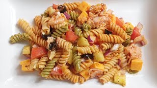 How To Make The Best Zesty Pasta Salad [upl. by Naillimxam638]