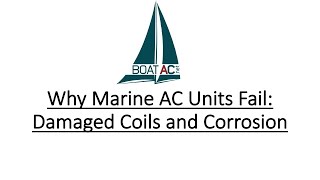 Damaged Marine Air Conditioner Evaporator Coils Replaced With New Marinaire 16000 BTU System [upl. by Roxy48]