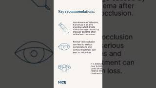 Faricimab for treating visual impairment caused by macular oedema after retinal vein occlusion [upl. by Yajiv]