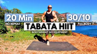 TABATA HIIT 20Min NO REPEAT 🔥 Full Body Workout  Tabata 3010  Interval training [upl. by Chase]