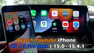 Watch Youtube On Carplay iPhone XS 13 Pro Max  150  1541 Without PC [upl. by Naeruat]