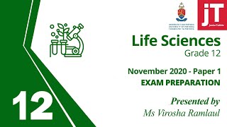 Gr 12 Exam Preparation  Life Sciences  November 2020 – Paper 1 [upl. by Auqinu]