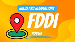 FDDI hostel rules and regulations [upl. by Karlis]