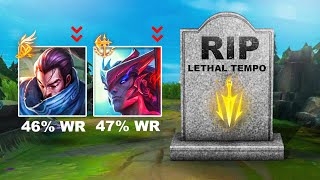 Best Yasuo and Yone Runes After Lethal Tempo Nerfs Patch 144 [upl. by Ardnassak]