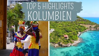 Kolumbien Top 5 Highlights  Reisetipps und Sehenswürdigkeiten [upl. by Eisler]