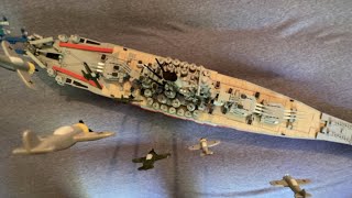 Sinking of the Yamato Part II  Stop Motion [upl. by Nodnarb]