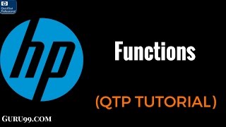 Functions  HP UFTQTP TutoriaL 26 [upl. by Bonner]