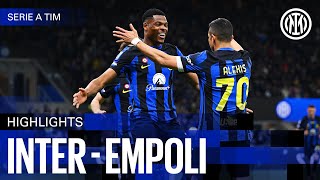 DIMARCO  SANCHEZ  3 POINTS 🔥  INTER 20 EMPOLI  HIGHLIGHTS  SERIE A 2324 ⚫🔵🇬🇧 [upl. by Hplodnar415]